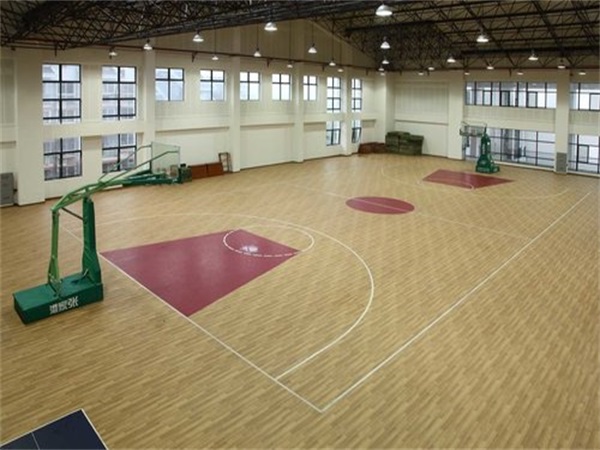 学校篮球场PVC地板施工